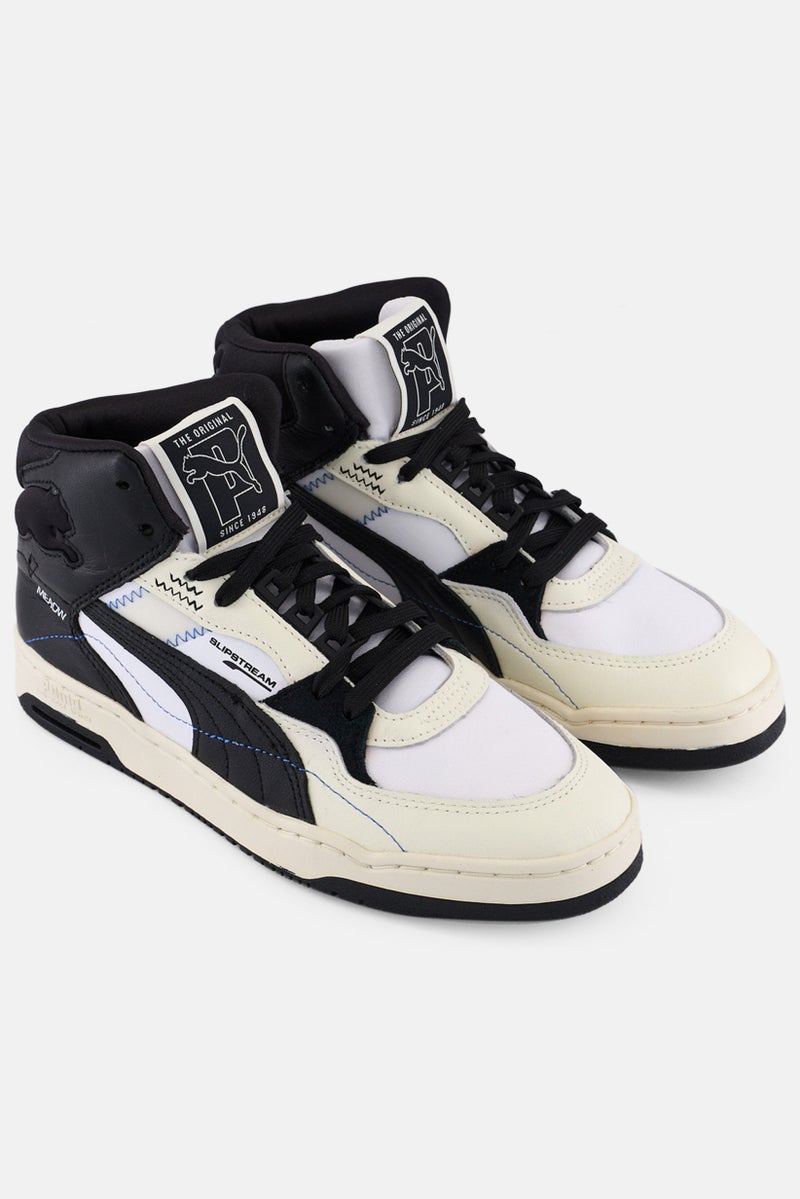 PUMA Kids Boy Lace Up Outdoor Shoes, White - Image 1